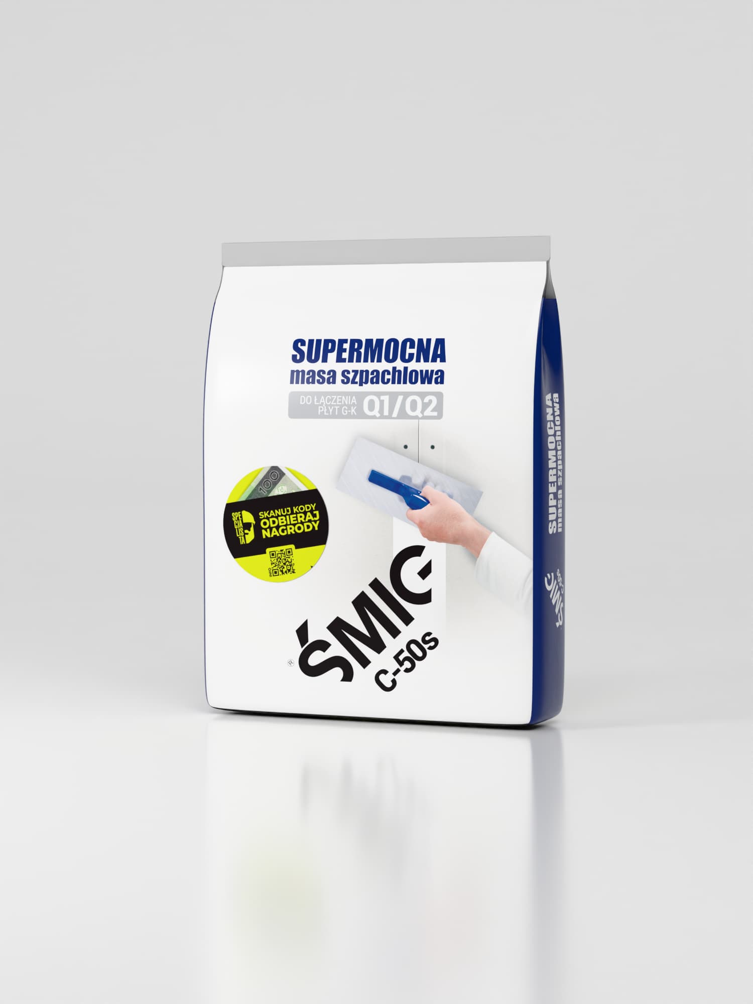 Supermocna Masa Szpachlowa do łączenia płyt g-k i naprawy uszkodzeń ŚMIG C-50s