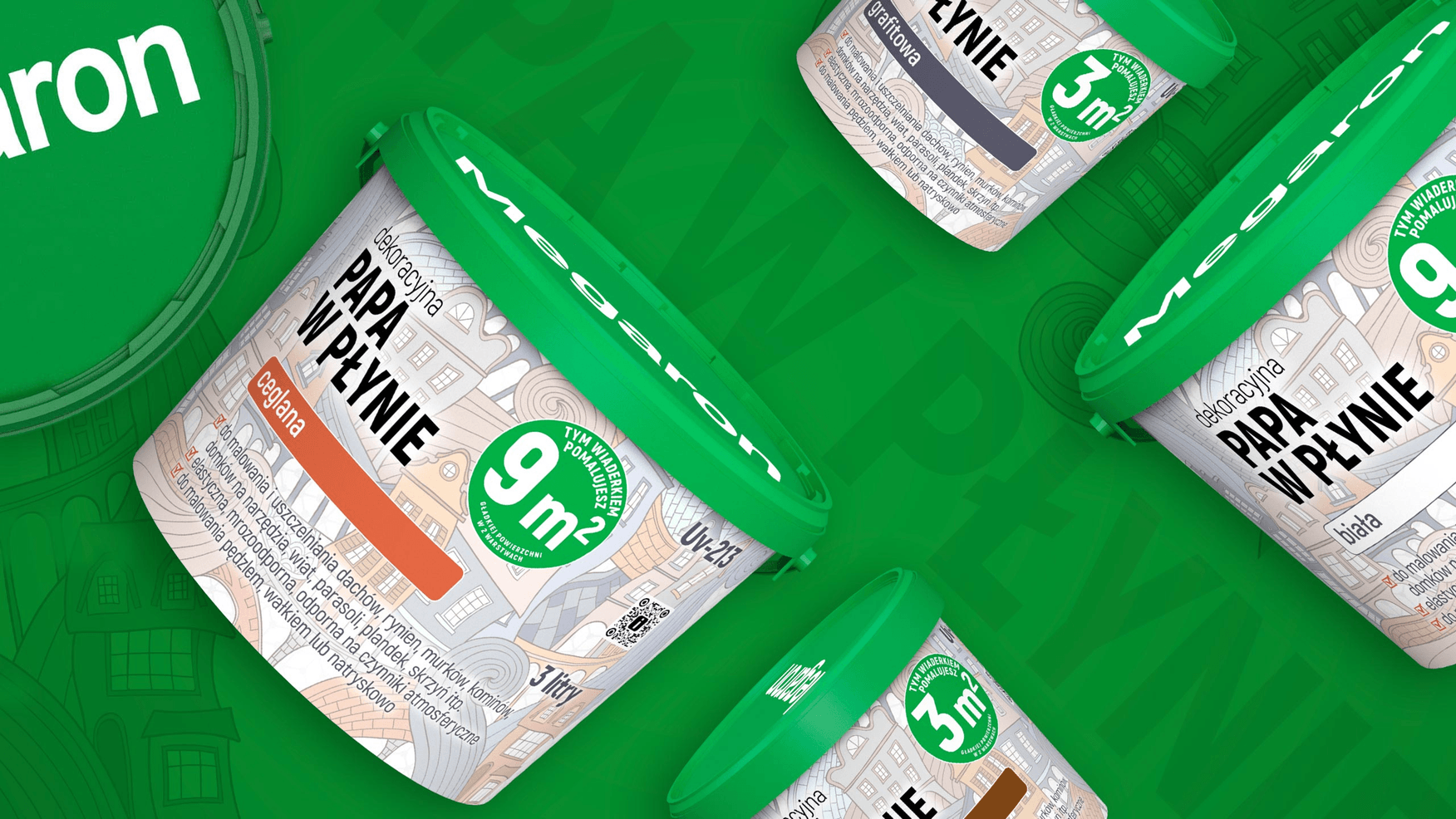 Dekoracyjna papa w płynie Megaron